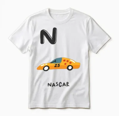 N Is Nascar Unisex T-Shirt - White