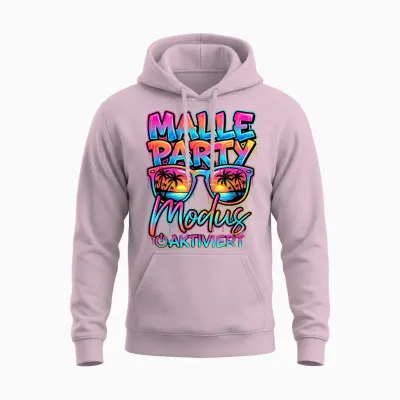 Malle Party Modus Aktiviert Feiern Mallorca Party Unisex Hoodie - Light Pink