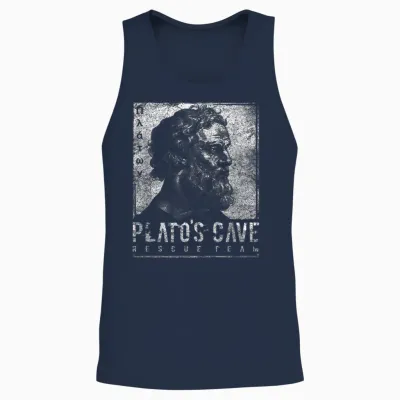 Platos Cave Rescue Team Platons Höhlengleichnis Philosophie Unisex Tank Top - Navy