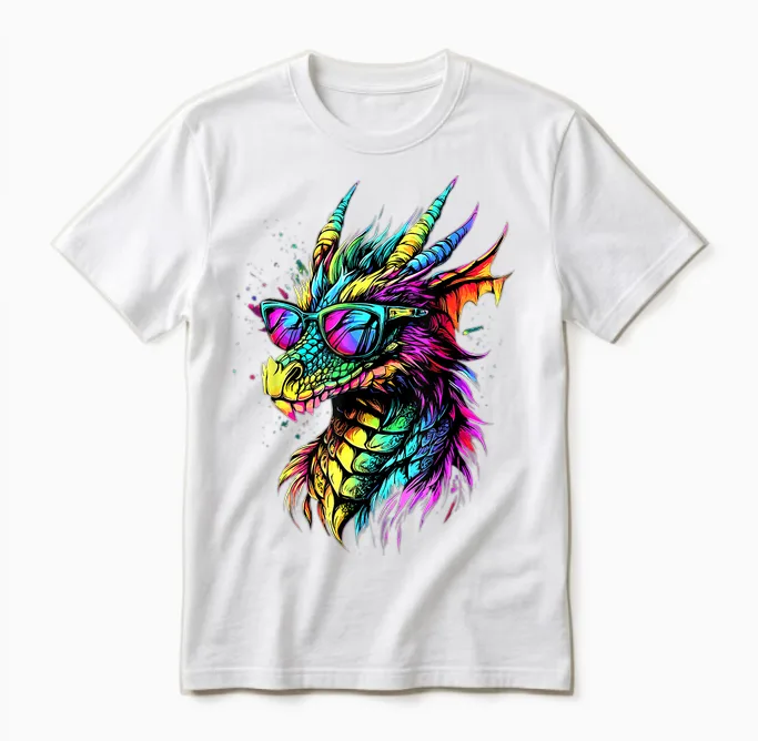 Drache Fabelwesen Ich Liebe Drachen Dragon Lustiger Drachen Unisex T-Shirt in White