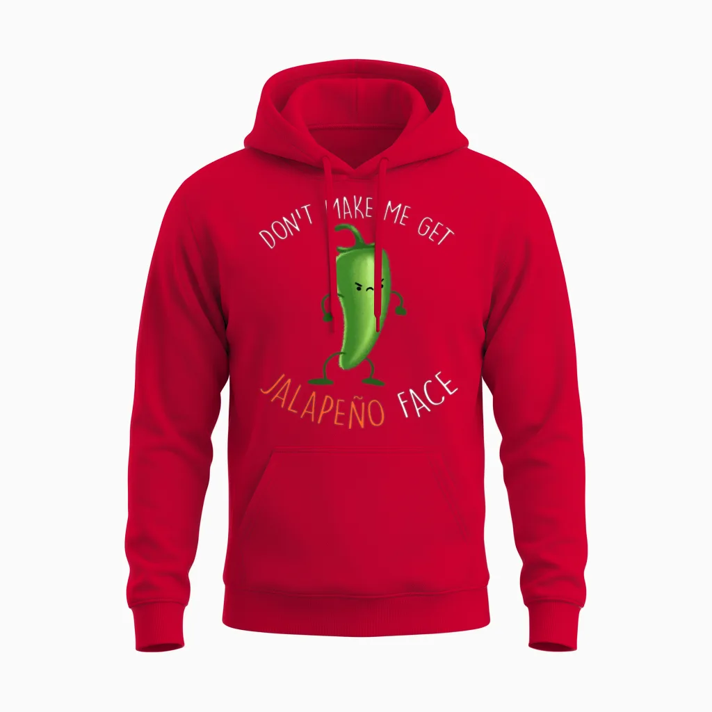 Jalapeno Face Unisex Hoodie in Red