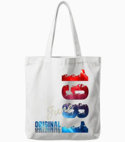 45 Ans Anniversaire Homme Cadeau Juin 1981 Vintage Tote Bags - White