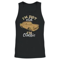 I'm Not Old I'm Classic Funny Car Graphic Unisex Tank Top - Black – 2