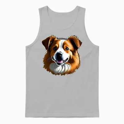 Dog Stickers for Walls Dog Stickers Printable Dog Unisex Tank Top - Ash
