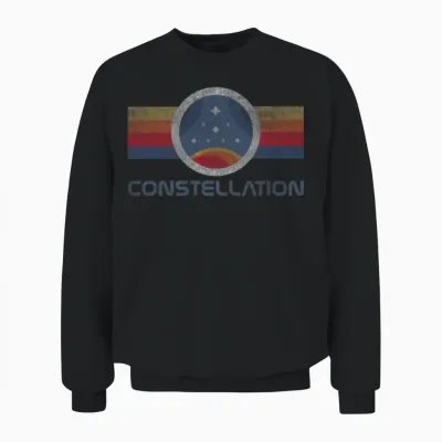 Constellation Logo Unisex Sweatshirt - Black
