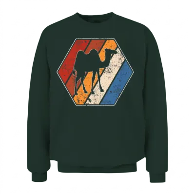 Camel Retro Unisex Sweatshirt - Forest