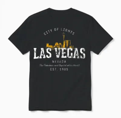 Style Las Vegas Unisex T-Shirt - Black