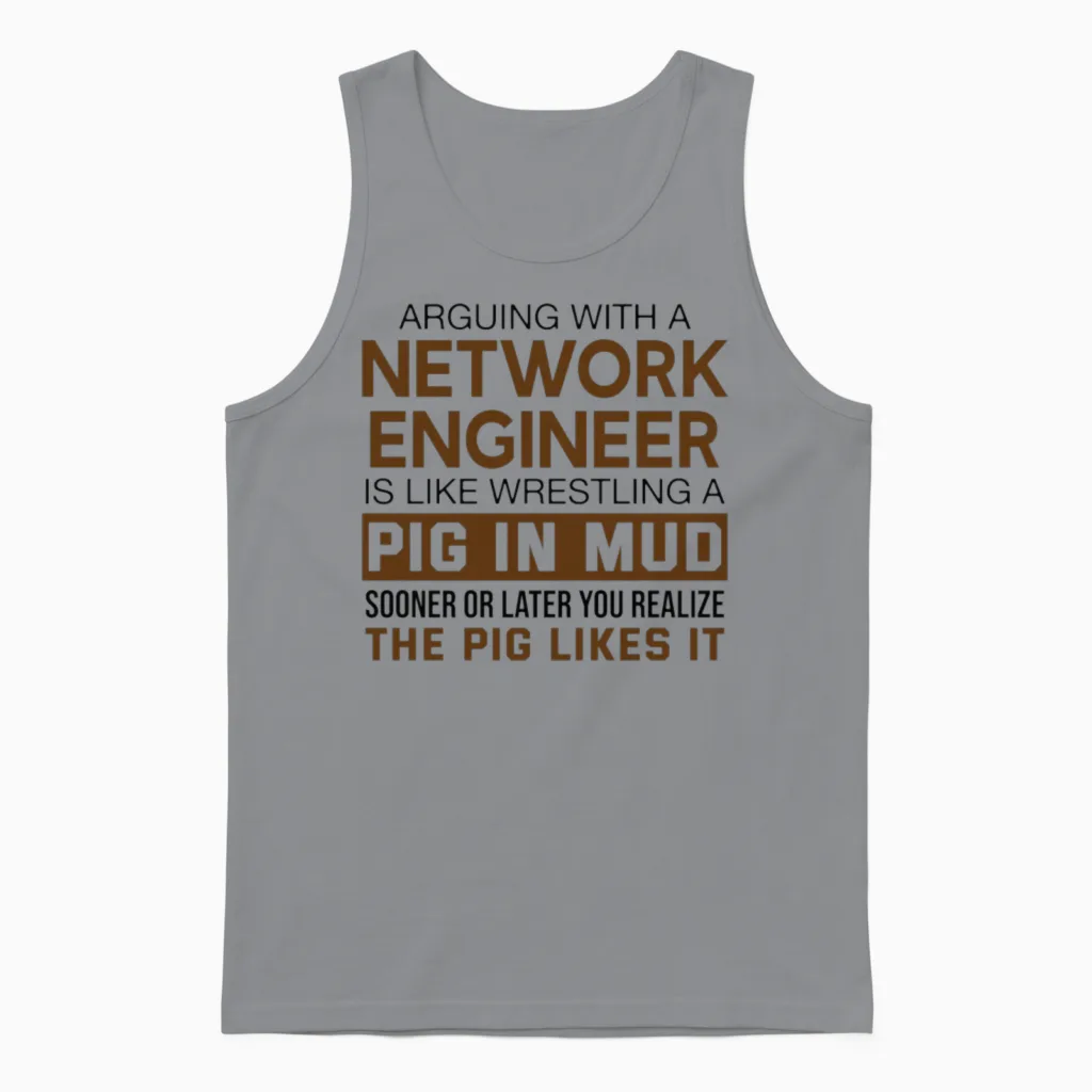 Arguing with a Network Engineer Unisex Tank Top - Sport Grey