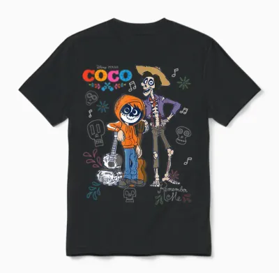 Coco Doodles Halloween Unisex T-Shirt - Black