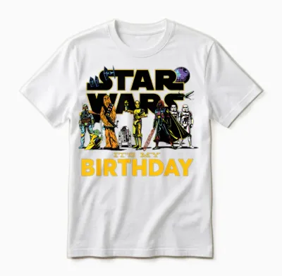 Star Wars Classic Characters Party Matching It's My Birthday Unisex T-Shirt - White