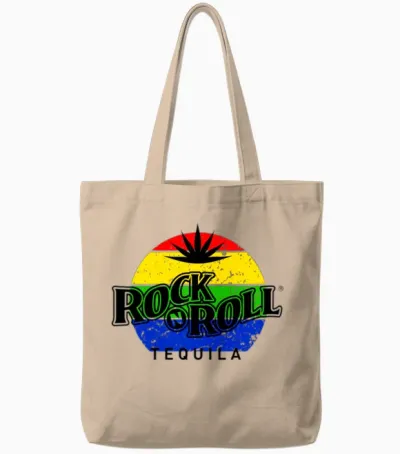Rock N Roll Tequila Seventh Collection Tote Bags - Natural