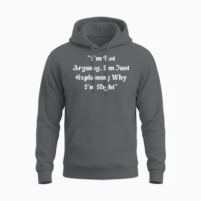 Funny Unisex Hoodie - Charcoal