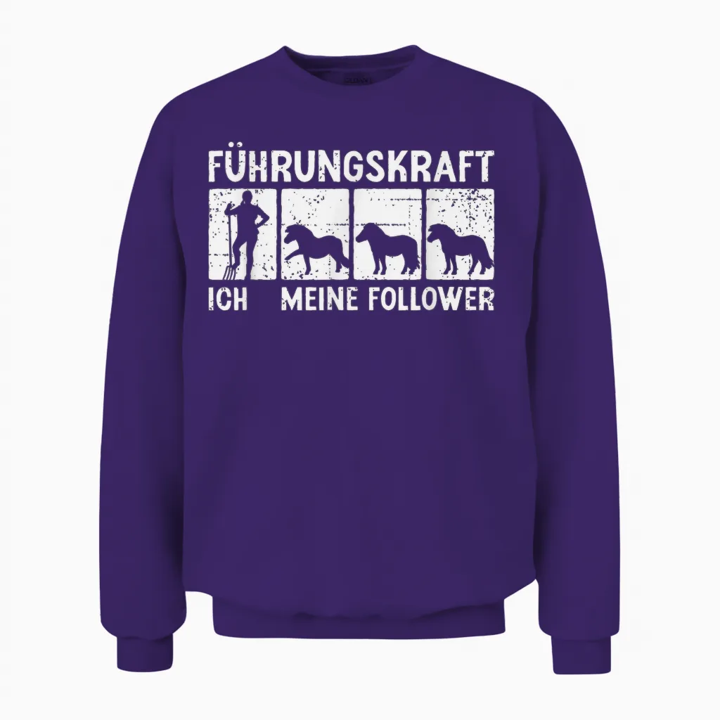 Führungskraft Shetty Shetland Pony Unisex Sweatshirt in Purple