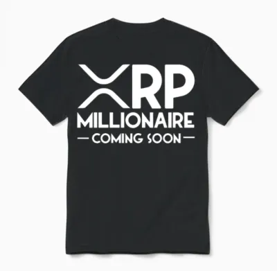 Xrp Millionaire Coming Soon Ripple Xrp Crypto Unisex T-Shirt - Black