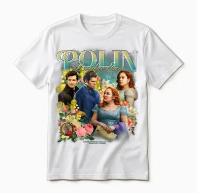 Bridgerton Polin Bridgerton Vintage Unisex T-Shirt - White