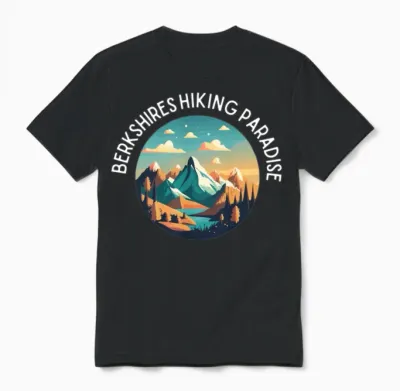 Berkshires Hiking Paradise Unisex T-Shirt - Black