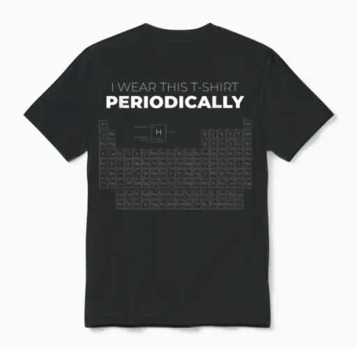 I Wear This Periodic Table of the Elements I Wear This Unisex T-Shirt in Black