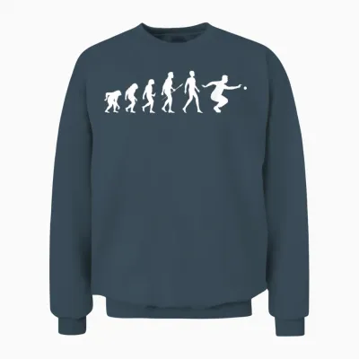 Evolution Pétanque Gift for Petanque Players Evolution T-Shirt, Black Unisex Sweatshirt - Dark Heather