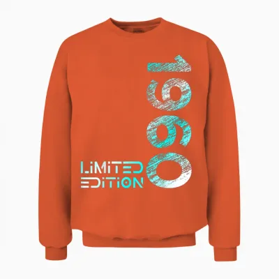 66. Geburtstag Limited Edition Jahrgang 1960 Mann Frau Unisex Sweatshirt - Orange