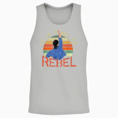 Es Ist Zeit Zu Rebellieren | Women's Rights | Gender Equality Feminism T-Shirt, Black Unisex Tank Top - Ash