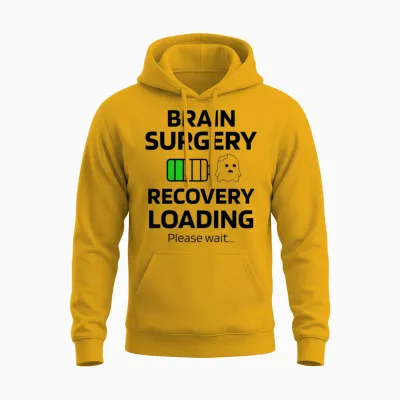 Brain Surgery Recovery | Brain Surgery Survivor Unisex Hoodie - Gold