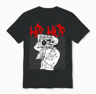 Hip Hop Unisex T-Shirt - Black