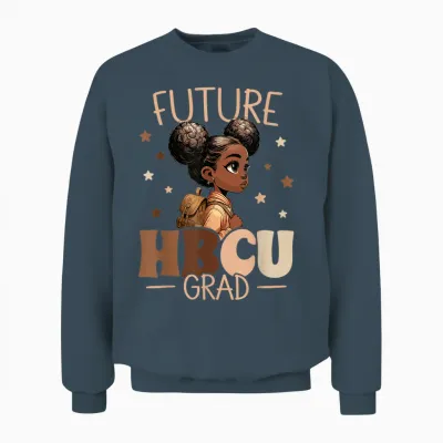 Future Hbcu Grad Black Girl Graduation Hbcu Unisex Sweatshirt - Dark Heather