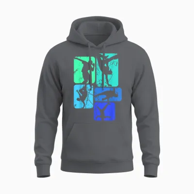 Breakdance Breakdancer Breakdancing Children's Boys Unisex Hoodie - Charcoal