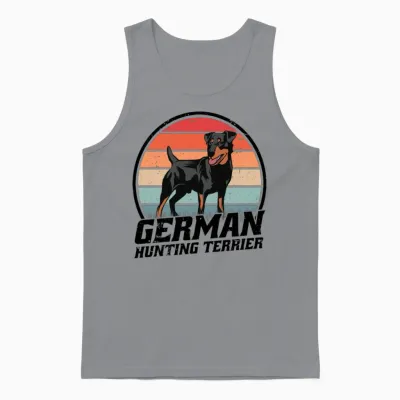 German Jagdterrier Retro Unisex Tank Top - Sport Grey