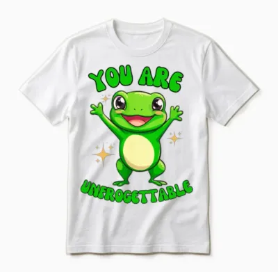 You Are Unfrogettable Cute Frog Unisex T-Shirt - White
