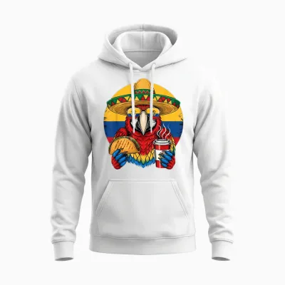 Drapeau De La Colombie Colombienne Racines Colombiennes Fierté Colombienne Unisex Hoodie - White