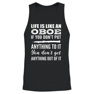 Like an Oboe Concert Goer Gift Unisex Tank Top - Black