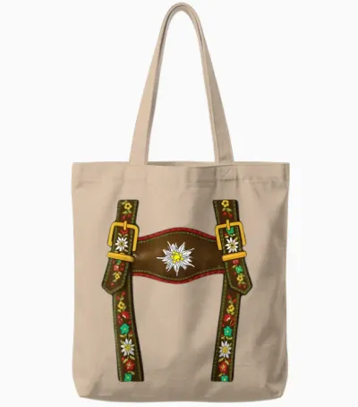 Tracht Ersatz Lederhose Kinder Trachten Oktoberfest Tracht Tote Bags - Natural