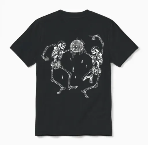 Joji Ballads 1 Merch Slow Dancing Skeletons Unisex T-Shirt in Black