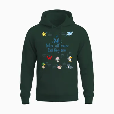 Meine Lieblingstiere in Sylt Unisex Hoodie - Forest