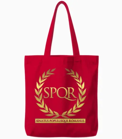 Spqr Tote Bags - Red
