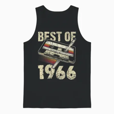 Best of 1966, Audio Kassette, 60. Geburtstag, 60 Jahre Alt Unisex Tank Top - Black