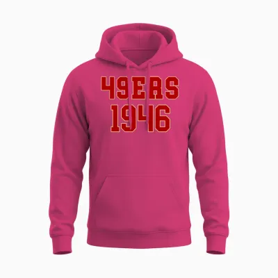49ers Football 49ers 1946 Unisex Hoodie - Heliconia