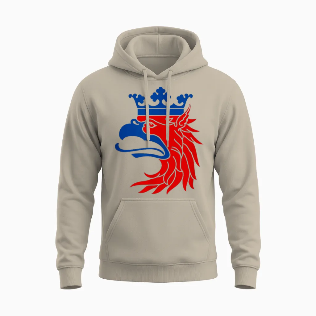 Scania Schweden-Wappen-Flagge, Griffin Unisex Hoodie in Sand