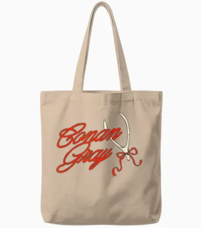 Offizielle Conan Gray Wishbone Bow Tote Bags - Natural