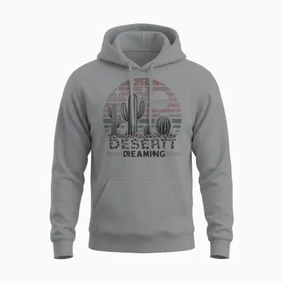 Retro Desert Unisex Hoodie - Sport Grey