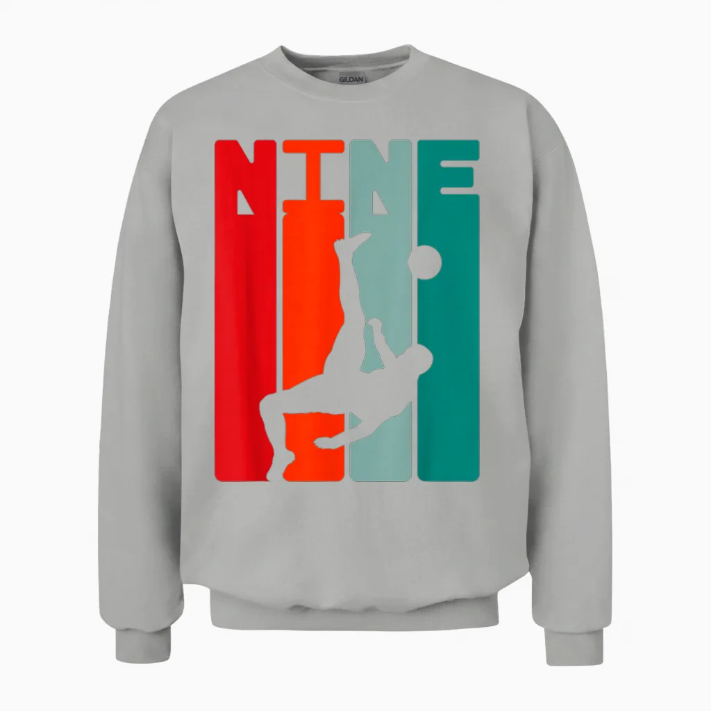 9. Geburtstag Fußballer 9 Jahre Fußball Jungs Unisex Sweatshirt in Ash