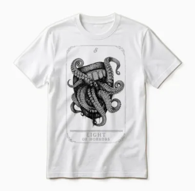 Hunt: Showdown 1896 8th Anniversary Eight of Horrors Unisex T-Shirt - White