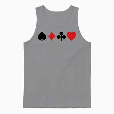 Playing Cards Unisex Tank Top - Sport Grey