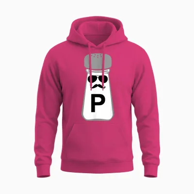 Salt and Pepper Halloween Costume T-Shirt, Black Unisex Hoodie - Heliconia
