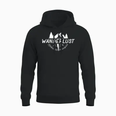 Hiking | Mountaineer | Wanderlust | Climbing Unisex Hoodie - Black