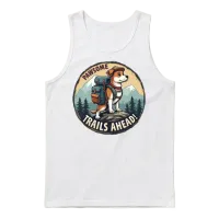 Hiking Buddies - Dog Lover Design Unisex Tank Top - White – 1