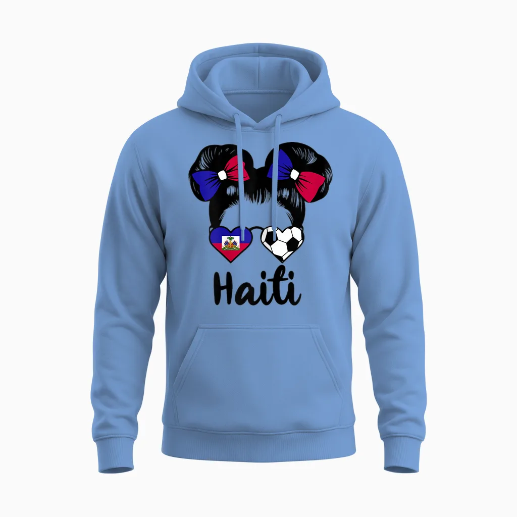 Haiti Drapeau De La Haïti - Ayiti Supporters Haïtiens Unisex Hoodie in Carolina Blue