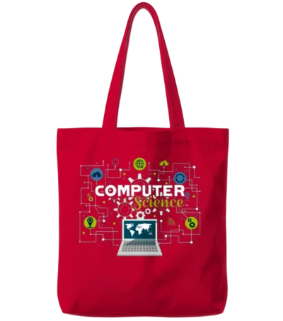 Computer Science Tote Bags - Red