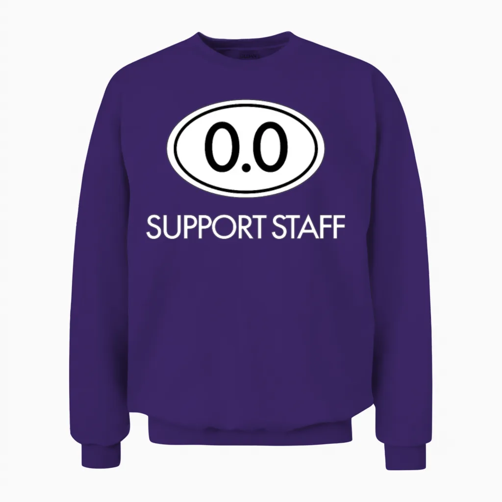 Marathon 0.0 Circle No Thanks Funny Support Staff Unisex Sweatshirt in Purple